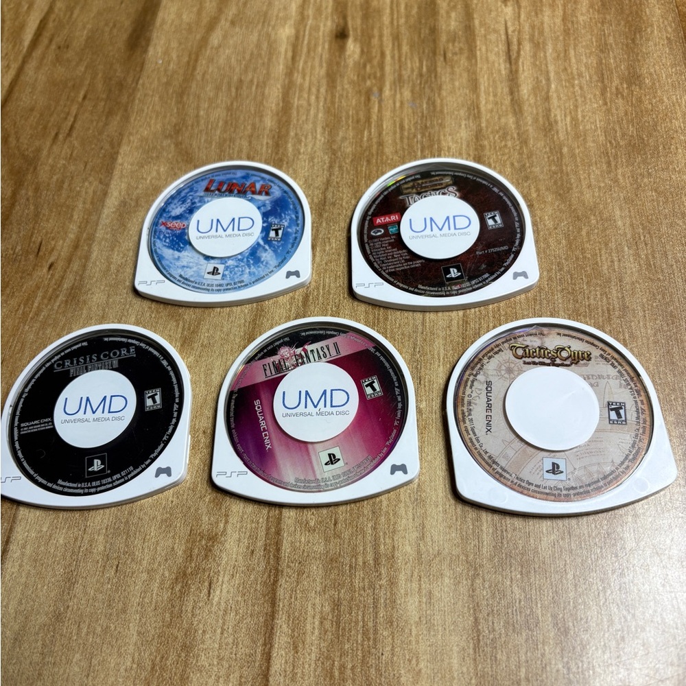 Lot Of 5 PSP Games PlayStation Portable Loose Discs Test Working Authentic RPGs
